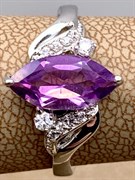 *КОЛЬЦО р.18 Аметист арт. R00006-760, (вес 3,08 г)