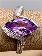 *Кольцо р.17,5 Аметист арт. R00028-570 Вес 2,6 г
