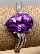 *КОЛЬЦО р.17,5 Аметист арт. R00010-521, (вес 3,26 г)