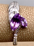 *Кольцо р.17,5 Аметист арт. R00016-552, (вес 2,99 г)