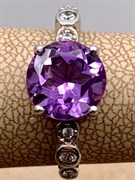 *Кольцо р.17 Аметист арт. R00019-978, (вес 3,78 г)