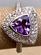 *КОЛЬЦО р.17 Аметист арт. R00001-160, (вес 5,31 г)