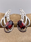 *СЕРЬГИ Гранат арт. E00009-711, (вес 2,65 г)