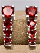 *СЕРЬГИ Гранат арт. E00513-565, (вес около 3,65 г)
