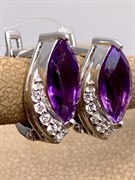 *Серьги Аметист арт. E00088-682 Вес 4,97 г