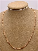 *Цепь р.40 Сингапур цв Красное арт. ЦП235СзА2-А51-014 (Вес 3 г)