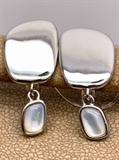 *Серьги Белый Перламутр арт. RB-E01927-X-W-PN-X-X-272 вес 4,5 г