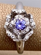 *Кольцо р.19,5 Танзанит арт. 01-2555/00ТЗ-00-511 вес 3,54 г