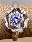 *Кольцо р.18,5 Танзанит арт. 01-2555/00ТЗ-00-498 вес 3,36 г