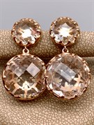 *Серьги Горный Хрусталь арт. 02-2390/00ГХ-06-093 вес 8,7 г