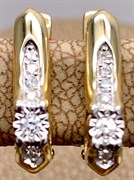 *Серьги Белый Бр цв Лимонное арт. 23319-300-718 (вес 2,59 г)