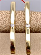 *Серьги Белый Бр цв Лимонное арт. 23684-300-165 (вес 2,73 г)