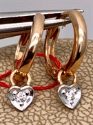 *Серьги Конго цв Красное арт. 23972-100-689 (вес 1,26 г)