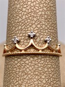 *Кольцо р.17,5 цв Красное, Белое арт. 12175-100-920 (вес 1,16 г)