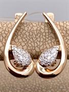 *Серьги цв Красное арт. 22737-100-240 (вес 3,21 г)