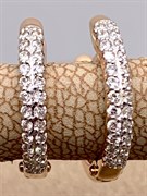 *Серьги Конго цв Красное арт. 23986-100-032 (вес 2,5 г)