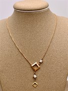 *Колье р.45-50 цв Лимонное, Красное, Белое арт. 07-0202-00-000-1140-04-241 (вес 3,11 г)
