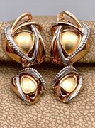 *Серьги цв Лимонное, Красное, Белое арт. 02-4186-00-000-1140-66-346 (вес 4,68 г)