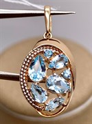 *Подвеска Топаз цв Красное арт. 03-2680-00-201-1110-46-592 (вес 2 г)