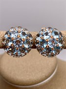 *Серьги Топаз цв Красное арт. 02-3188-00-201-1110-46-419 (вес 5,72 г)