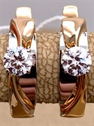 *Серьги Белый Фианит цв Красное и Белое арт. 02-4298-00-501-1111-38-647 (вес 2,85 г)