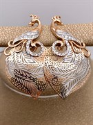 *Серьги Белый Фианит цв Красное арт. 02-3744-00-401-1110-48-642 (вес 3,84 г)