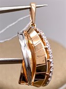 *Подвеска Белый Фианит цв Красное арт. 03-2946-00-401-1110-48-240 (вес 1,94 г)