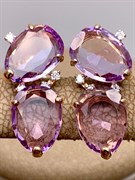 *Серьги цв Красное арт. 02-3165-00-209-1110-46-223 (вес 4,4 г)