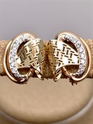 *Серьги Белый Фианит цв Красное и Лимонное арт. 02-3857-00-401-1113-48-978 (вес 2,93 г)