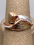 *Кольцо р.18,5 Белый Фианит цв Красное, Лимонное арт. 01-5158-00-401-1113-48-471 (вес 3,03 г)