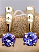 *Серьги Танзанит цв Лимонное арт. 2990271-168 (вес 2,62 г)