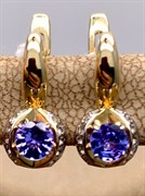 *Серьги Танзанит цв Лимонное арт. 20991955-089 (вес 3,03 г)