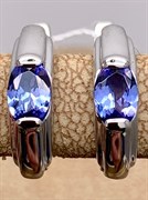 *Серьги Танзанит цв Белое арт. 20990272-225 (вес 2,8 г)