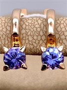 *Серьги Танзанит цв Красное арт. 20991058-367 (вес 3,01 г)