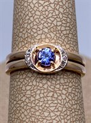 *Кольцо р.16,5 Танзанит цв Красное арт. 10990141-626 (вес 2,2 г)