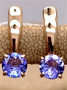 *Серьги Танзанит цв Красное арт. 2990271-439 (вес 2,58 г)