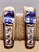 *Серьги Танзанит цв Красное арт. 2990815-836 вес 2,58 г