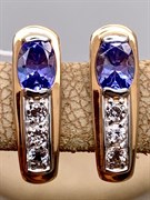 *Серьги Танзанит цв Красное арт. 2990815-837 вес 2,65 г