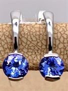 *Серьги Танзанит цв Белое арт. 20990736-195 (вес 2,24 г)
