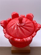 Шкатулка корона арт 054525 Кораллово-Розовый вес 311.91 гр Украшение для интерьера Ручная работа