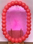 Поднос Кораллово-Розовый арт 055625 вес 154,27 гр Украшение для интерьера Ручная работа