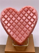Шкатулка сердце вафелька арт 072125 Пудровый розовый вес 78,08 гр 7*8*3 см Украшение для интерьера Ручная работа Шкатулка сердце вафелька арт 072125 Пудровый розовый вес 78,08 гр 7*8*3 см Украшение для интерьера Ручная работа
