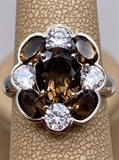 *Кольцо р.18,5 Дымчатый Кварц Раухтопаз арт. 3797003415-371 Вес 4,82 г *Кольцо р.18,5 Дымчатый Кварц Раухтопаз арт. 3797003415-371 Вес 4,82 г