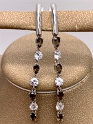 *Серьги Дымчатый Кварц Раухтопаз арт. 2340102513-984 Вес 4,55 г