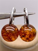 *Серьги Шары Янтарь арт. 2340484318-535 Вес 3,62 г