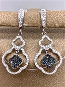 *Серьги Фианит Микс Микро Вставки арт. 4852R30408er-934 Вес 5,7 г