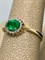 *Кольцо р.18,5 Изумруд цв Лимонное арт 1-104-810-01-074 вес 2,08 г - фото 159414