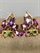 *Серьги Цаворит Аметист Микс цв Красное арт. С120-3447М8-567 вес 2,81 г - фото 171311