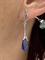 *Серьги Слеза Голубой Кварц иск арт. 0903С-4,46 вес 4,46 г - фото 189745