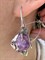 *Серьги Петли Аметист Бразилия АРТ 2953, ВЕС 15,9 Г - фото 207551
